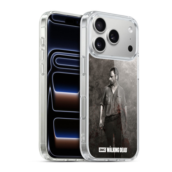 AMC The Walking Dead Gore Rick Grimes Soft Gel Case for Apple iPhone 17 Pro