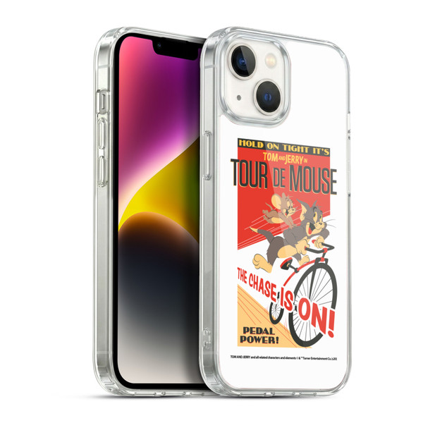 Tom and Jerry Retro Tour De Mouse Soft Gel Case for Apple iPhone 14