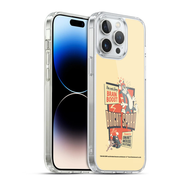 Tom and Jerry Retro Bright Spark Soft Gel Case for Apple iPhone 14 Pro Max & MagSafe