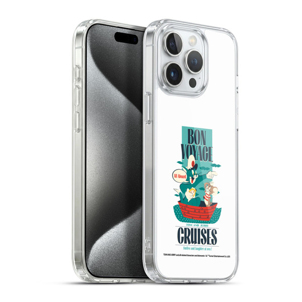 Tom and Jerry Retro Bon Voyage Soft Gel Case for Apple iPhone 15 Pro Max & MagSafe