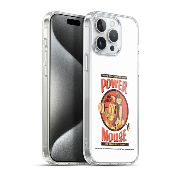 Tom and Jerry Retro Power Mouse Soft Gel Case for Apple iPhone 15 Pro Max & MagSafe