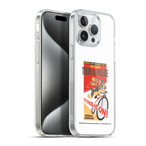 Tom and Jerry Retro Tour De Mouse Soft Gel Case for Apple iPhone 15 Pro Max & MagSafe