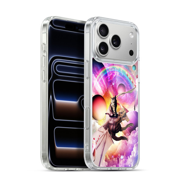 Random Galaxy Mixed Designs Space Dragon & Cat Soft Gel Case for Apple iPhone 17 Pro Max