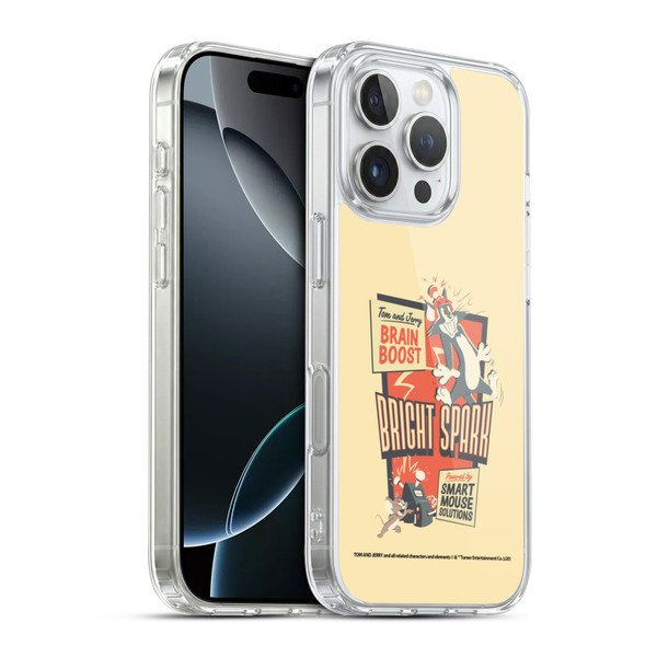 Tom and Jerry Retro Bright Spark Soft Gel Case for Apple iPhone 16 Pro & MagSafe