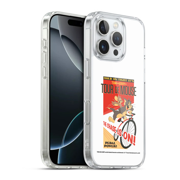 Tom and Jerry Retro Tour De Mouse Soft Gel Case for Apple iPhone 16 Pro & MagSafe