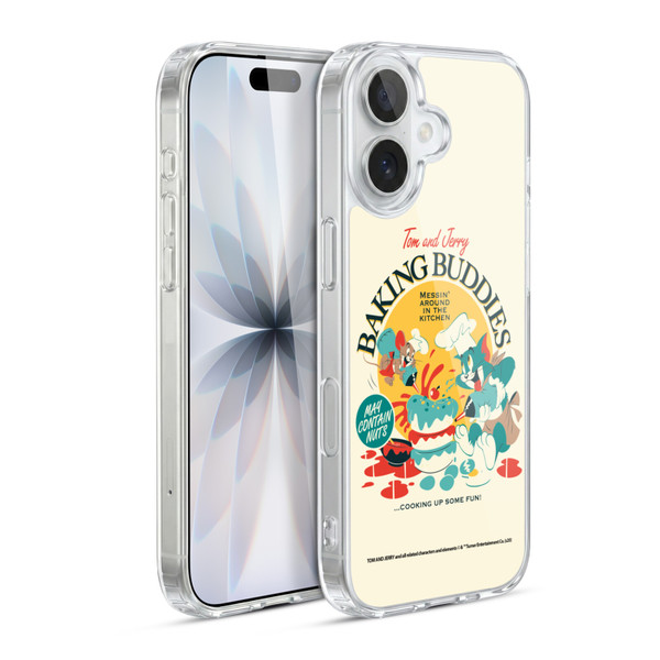 Tom and Jerry Retro Baking Buddies Soft Gel Case for Apple iPhone 17