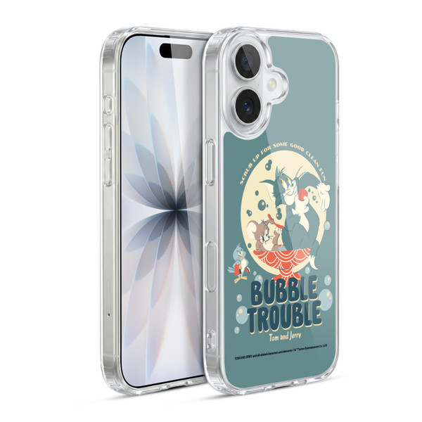 Tom and Jerry Retro Bubble Trouble Soft Gel Case for Apple iPhone 17