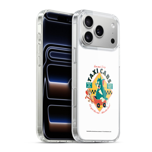 Tom and Jerry Retro Taxi Cabs Soft Gel Case for Apple iPhone 17 Pro Max