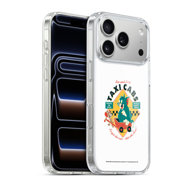 Tom and Jerry Retro Taxi Cabs Soft Gel Case for Apple iPhone 17 Pro
