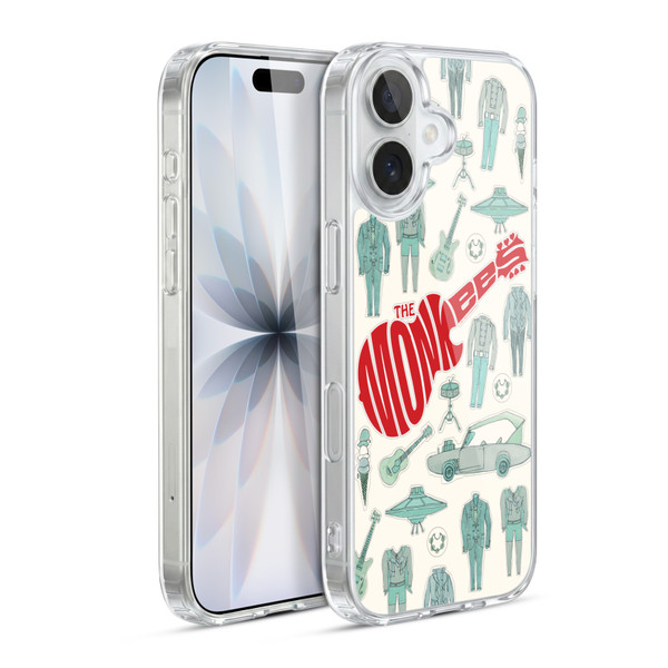 The Monkees Graphics Pattern Soft Gel Case for Apple iPhone 17