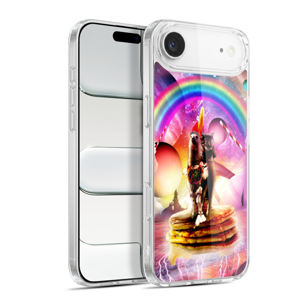 Random Galaxy Space Llama Cat & Electric Pancakes Soft Gel Case for Apple iPhone 17 Air