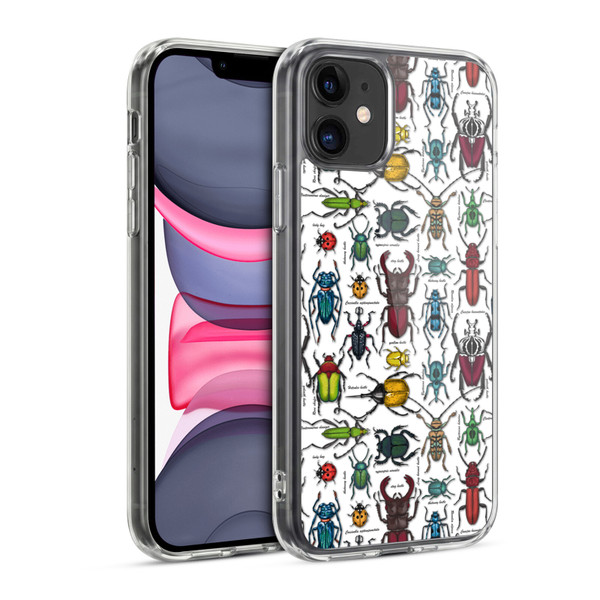 Katerina Kirilova Graphics Beetles Soft Gel Case for Apple iPhone 11