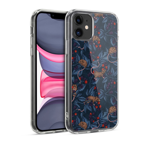 Katerina Kirilova Graphics Mice And Brambles Soft Gel Case for Apple iPhone 11