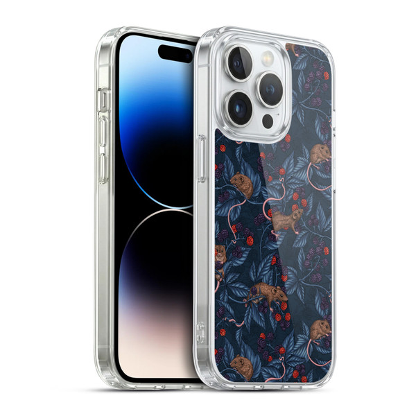 Katerina Kirilova Graphics Mice And Brambles Soft Gel Case for Apple iPhone 14 Pro & MagSafe