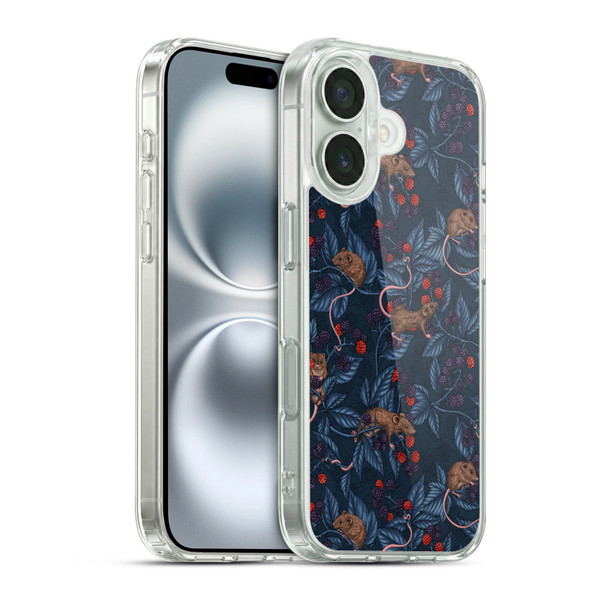 Katerina Kirilova Graphics Mice And Brambles Soft Gel Case for Apple iPhone 16 & MagSafe
