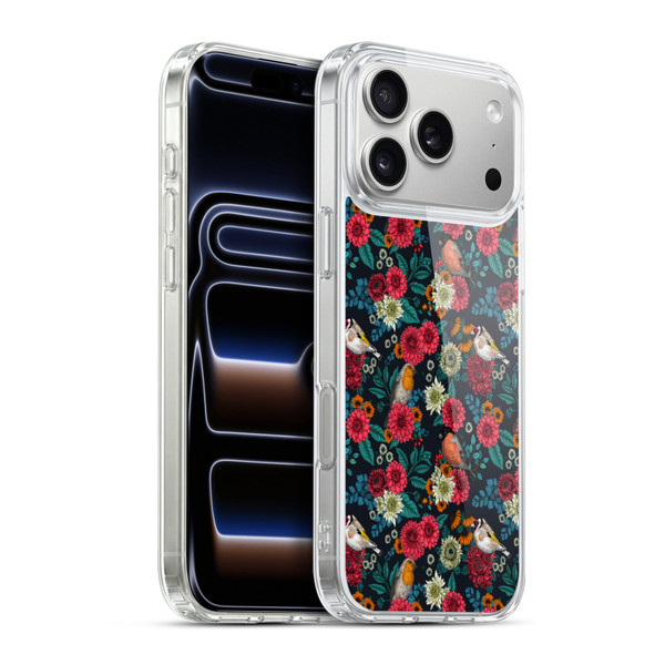 Katerina Kirilova Graphics Garden Birds Soft Gel Case for Apple iPhone 17 Pro Max