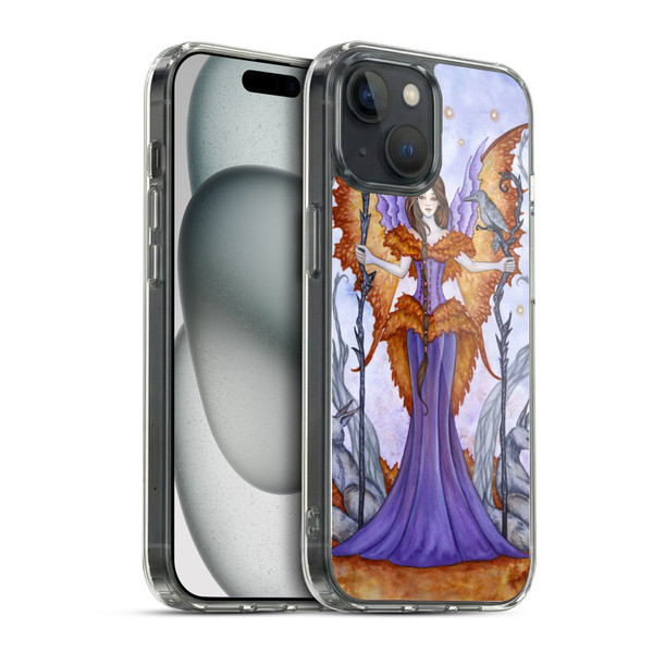 Amy Brown Elemental Series Raven Pixie Soft Gel Case for Apple iPhone 15 & MagSafe
