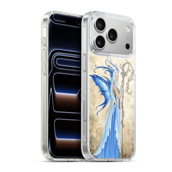 Amy Brown Elemental Series Blue Goddess Soft Gel Case for Apple iPhone 17 Pro Max