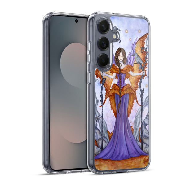 Amy Brown Elemental Series Raven Pixie Soft Gel Case for Samsung Galaxy S25+ & MagSafe