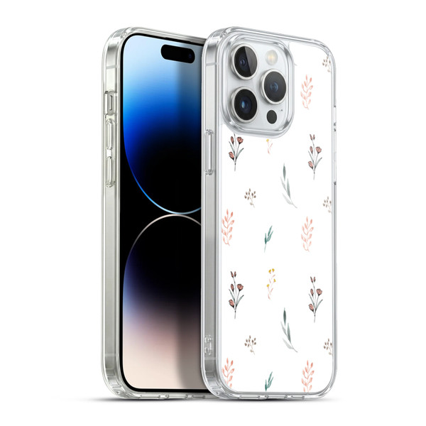 Anis Illustration Flower Pattern 2 Botanicals Soft Gel Case for Apple iPhone 13 Pro Max & MagSafe