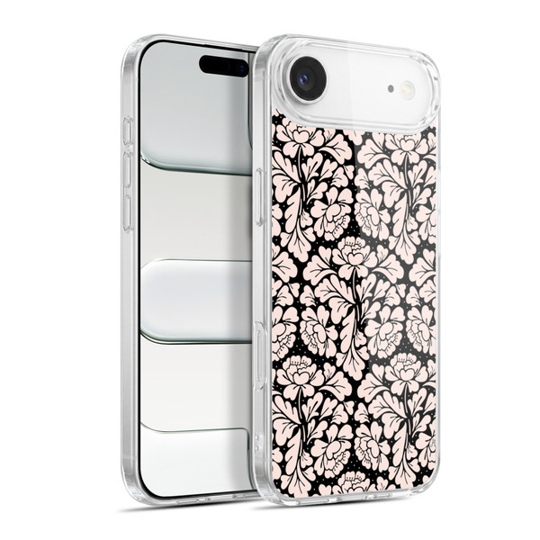 Anis Illustration Flower Pattern 2 Black 1 Soft Gel Case for Apple iPhone 17 Air