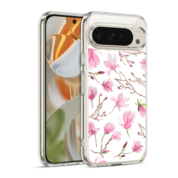 Anis Illustration Flower Pattern 2 Magnolia Soft Gel Case for Google Pixel 9 / Pixel 9 Pro