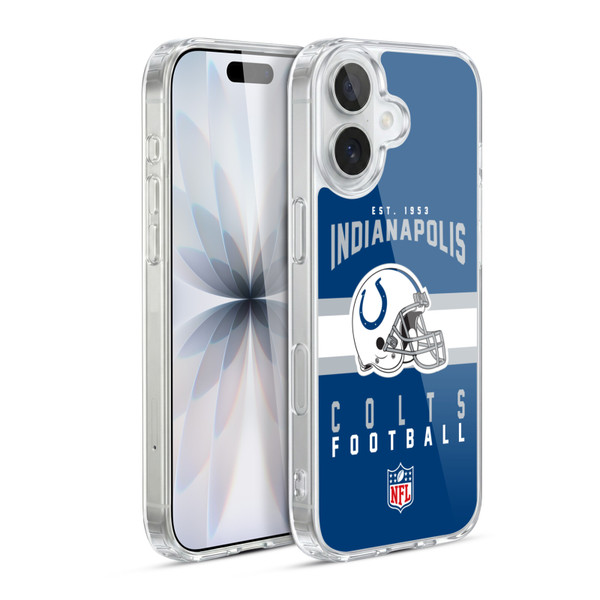 NFL Indianapolis Colts Graphics Helmet Typography Soft Gel Case for Apple iPhone 17