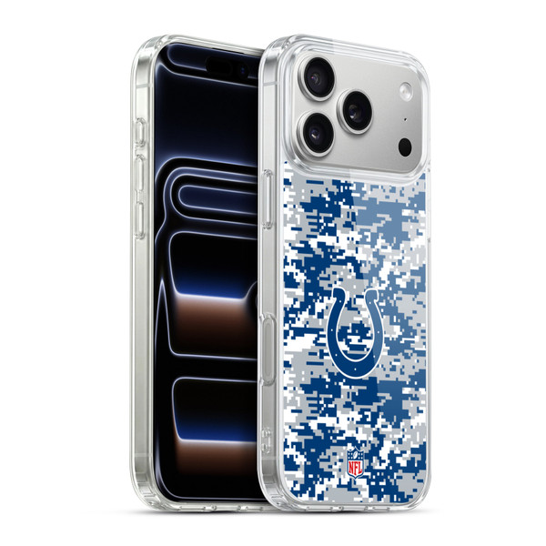 NFL Indianapolis Colts Graphics Digital Camouflage Soft Gel Case for Apple iPhone 17 Pro Max