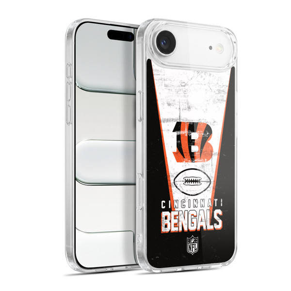 NFL Cincinnati Bengals Logo Art Banner Soft Gel Case for Apple iPhone 17 Air
