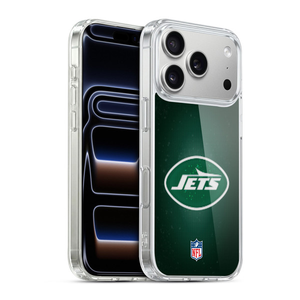 NFL New York Jets Artwork LED Soft Gel Case for Apple iPhone 17 Pro