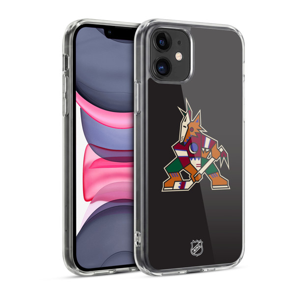 NHL Arizona Coyotes Plain Soft Gel Case for Apple iPhone 11