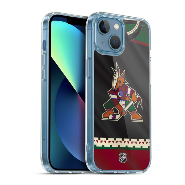 NHL Arizona Coyotes Jersey Soft Gel Case for Apple iPhone 13 Mini & MagSafe