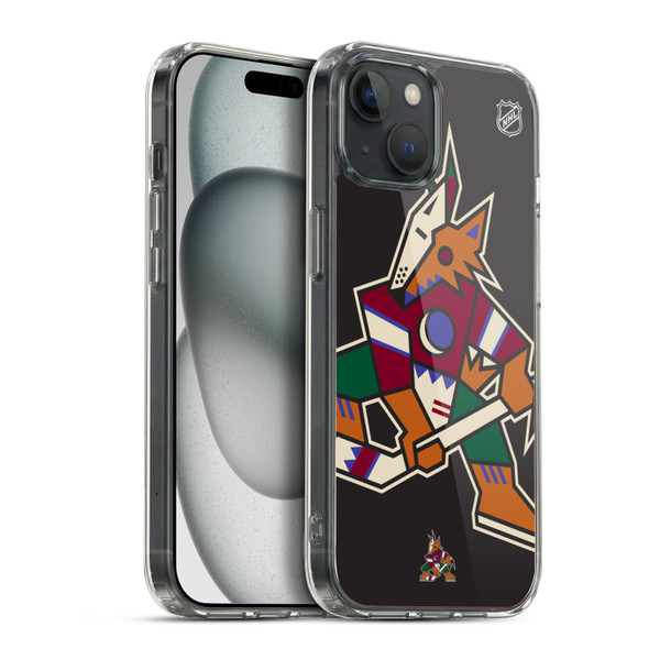 NHL Arizona Coyotes Oversized Soft Gel Case for Apple iPhone 15 Plus & MagSafe