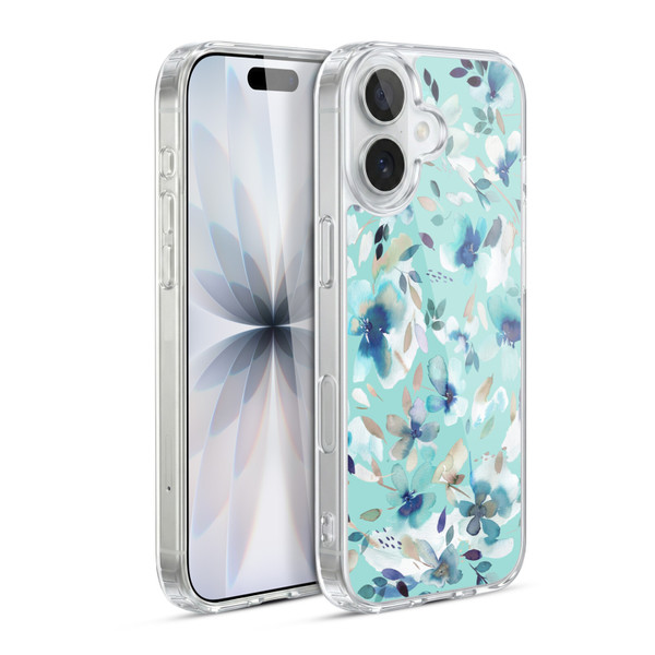 Ninola Abstract Nature Flowers Summer Aquatic Soft Gel Case for Apple iPhone 17