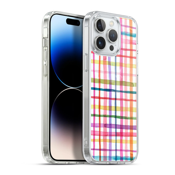 Ninola Colorful Geometric Summer Gingham Soft Gel Case for Apple iPhone 13 Pro Max & MagSafe