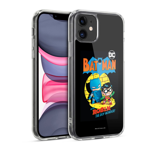 Super Friends DC Comics Toddlers Comic Covers Batman And Robin Soft Gel Case for Apple iPhone 11