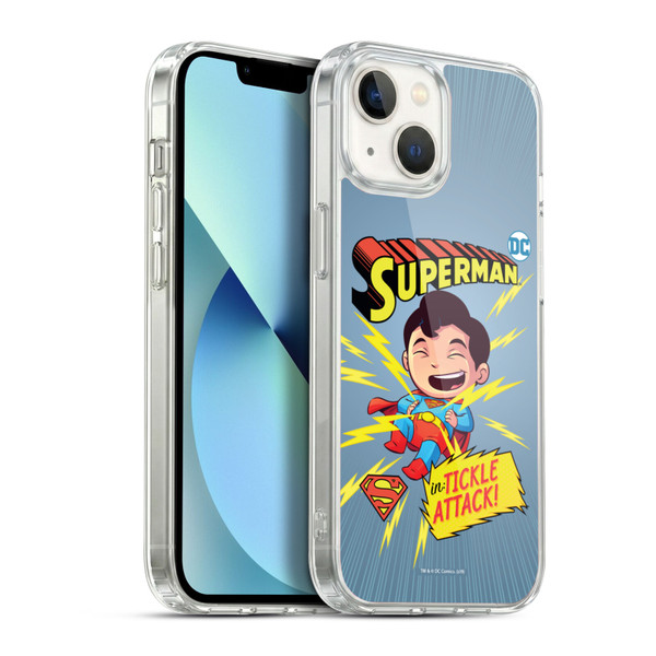 Super Friends DC Comics Toddlers Comic Covers Superman 2 Soft Gel Case for Apple iPhone 13