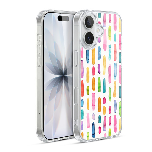 Ninola Colorful Geometric Party Stripes Soft Gel Case for Apple iPhone 17