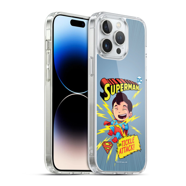 Super Friends DC Comics Toddlers Comic Covers Superman 2 Soft Gel Case for Apple iPhone 14 Pro Max & MagSafe