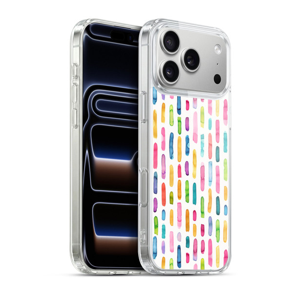 Ninola Colorful Geometric Party Stripes Soft Gel Case for Apple iPhone 17 Pro Max
