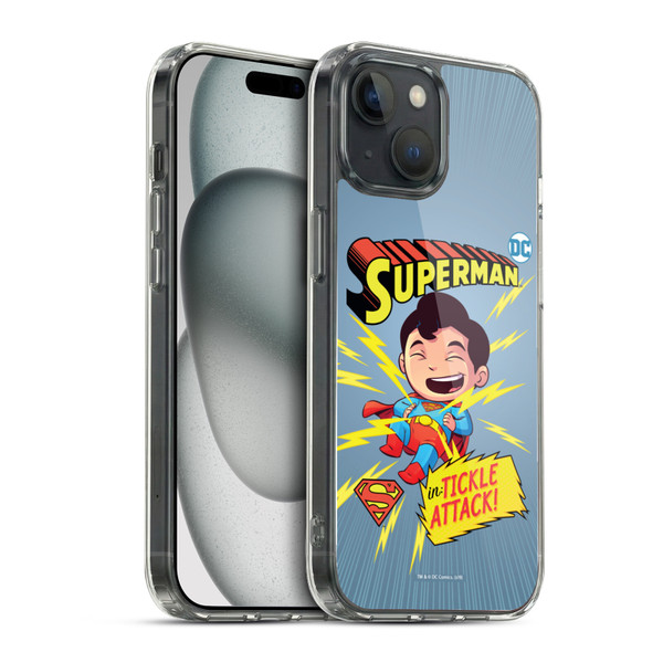 Super Friends DC Comics Toddlers Comic Covers Superman 2 Soft Gel Case for Apple iPhone 15 & MagSafe