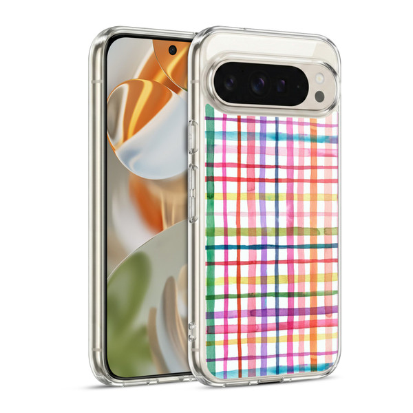 Ninola Colorful Geometric Summer Gingham Soft Gel Case for Google Pixel 9 / Pixel 9 Pro