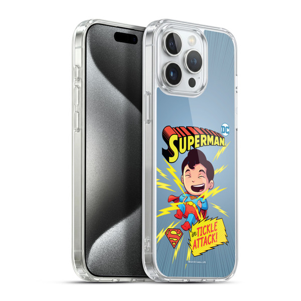 Super Friends DC Comics Toddlers Comic Covers Superman 2 Soft Gel Case for Apple iPhone 15 Pro Max & MagSafe