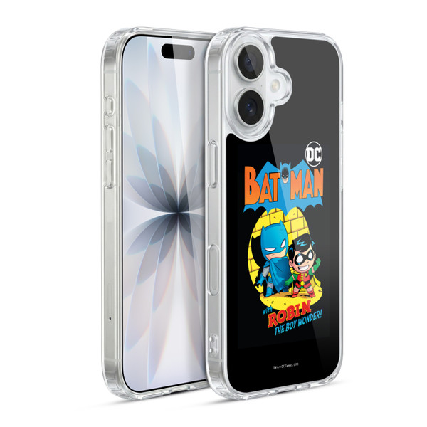 Super Friends DC Comics Toddlers Comic Covers Batman And Robin Soft Gel Case for Apple iPhone 17