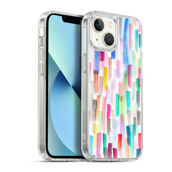 Ninola Colorful Brushstrokes Multi Soft Gel Case for Apple iPhone 13