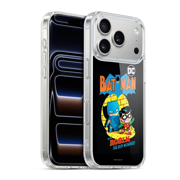 Super Friends DC Comics Toddlers Comic Covers Batman And Robin Soft Gel Case for Apple iPhone 17 Pro
