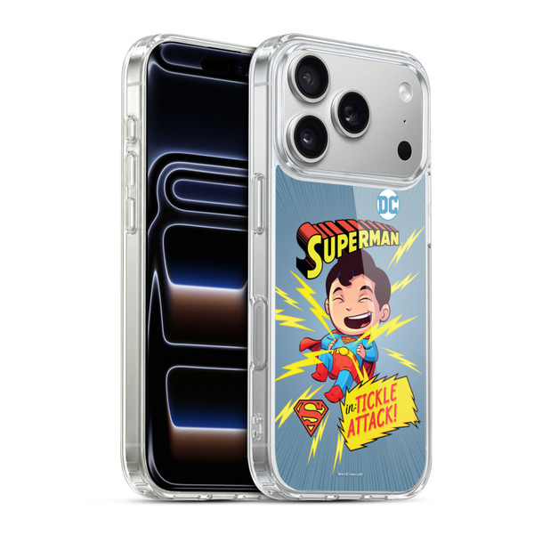 Super Friends DC Comics Toddlers Comic Covers Superman 2 Soft Gel Case for Apple iPhone 17 Pro