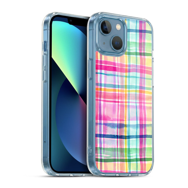 Ninola Colorful Summer Checks Soft Gel Case for Apple iPhone 13 Mini & MagSafe
