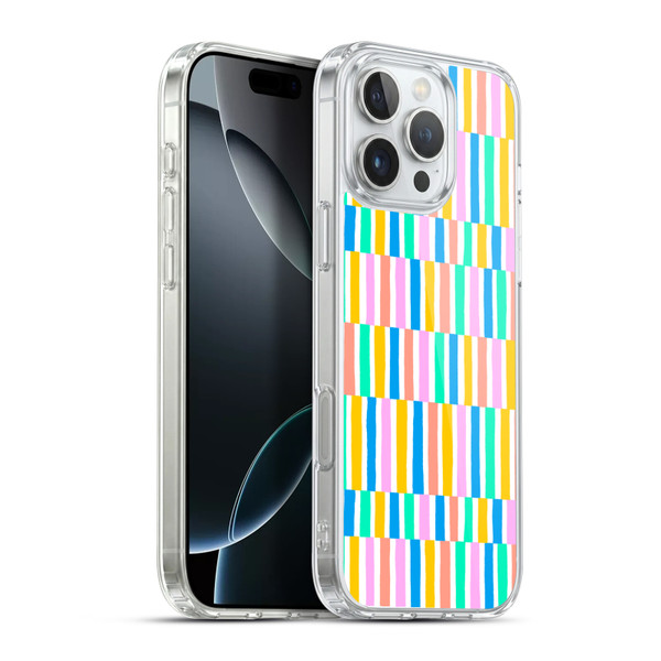 Ninola Colorful Color Block Summer Soft Gel Case for Apple iPhone 16 Pro Max & MagSafe