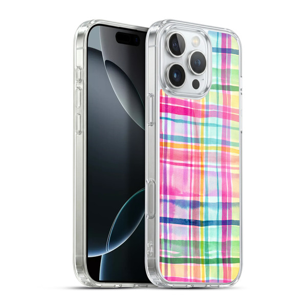 Ninola Colorful Summer Checks Soft Gel Case for Apple iPhone 16 Pro Max & MagSafe